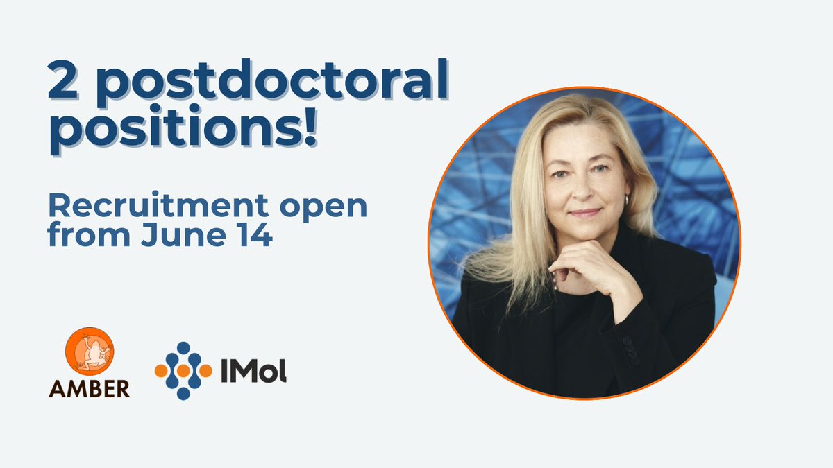 IMol (@imol_institute) on Twitter photo Call for AMBER is now open and closes on September 6th. Prof. <a href="/A_Chacinska/">Agnieszka Chacińska</a> is seeking 2 postdoctoral researchers for 2 projects in structural biology, and molecular cell biology and proteomics.
Link to the project website: ambercofund.eu <a href="/FNP_org_pl/">FNP Foundation for Polish Science</a> <a href="/PAN_akademia/">Polska Akademia Nauk</a> Call for AMBER is now open and closes on September 6th. Prof. <a href="/A_Chacinska/">Agnieszka Chacińska</a> is seeking 2 postdoctoral researchers for 2 projects in structural biology, and molecular cell biology and proteomics.
Link to the project website: ambercofund.eu <a href="/FNP_org_pl/">FNP Foundation for Polish Science</a> <a href="/PAN_akademia/">Polska Akademia Nauk</a>