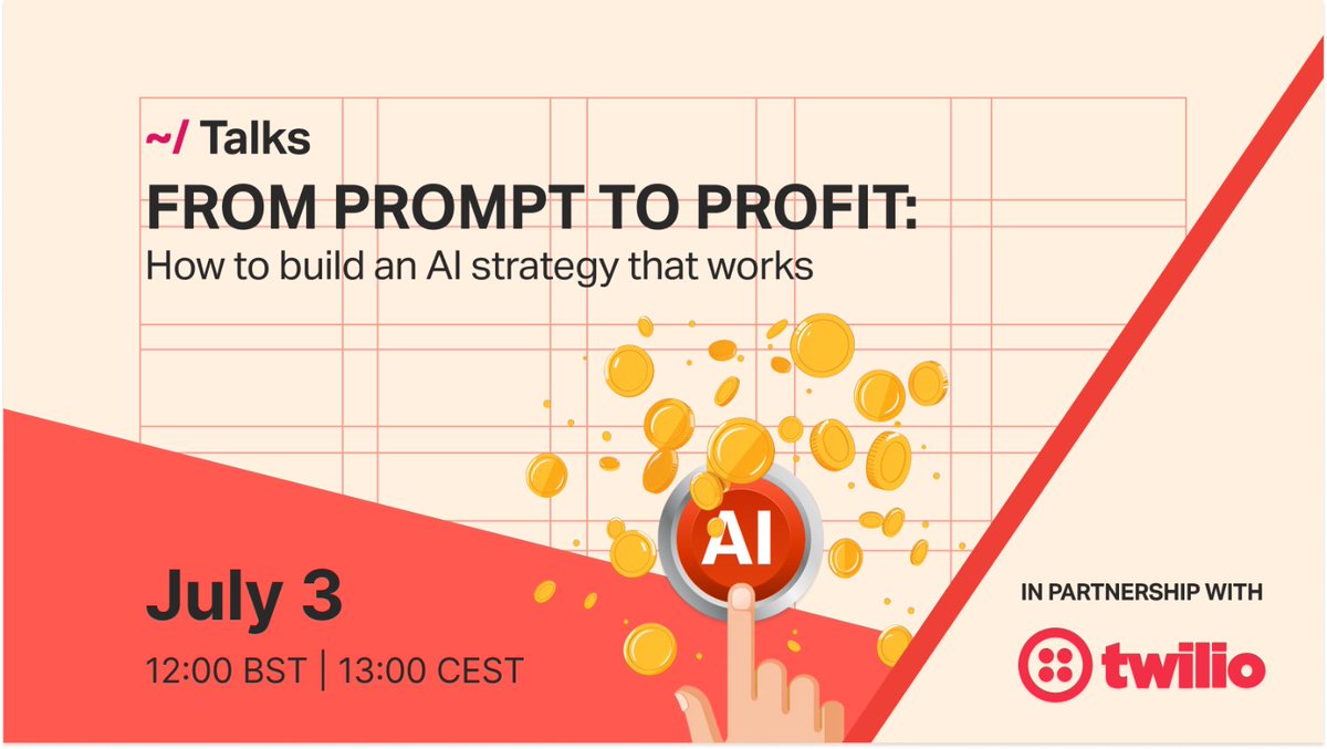 Siftedeu's tweet image. With AI showing no signs of slowing down, how can startups make best use of this technology for their growing teams?

Tune into our upcoming Sifted Talks to find out 👉 sifted.eu/talks/from-pro… 

#ai #scaleups #siftedtalks #startups