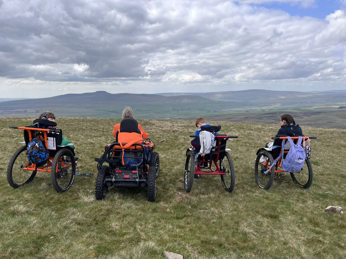Soaking up the view with three precious children. 
Proving it is possible. 
Making the inaccessible accessible 
<a href="/GM4XWheelchairs/">GM4X - All Terrain Wheelchairs. Bikes. Services.</a> <a href="/TerrainHopper/">TerrainHopper UK</a>