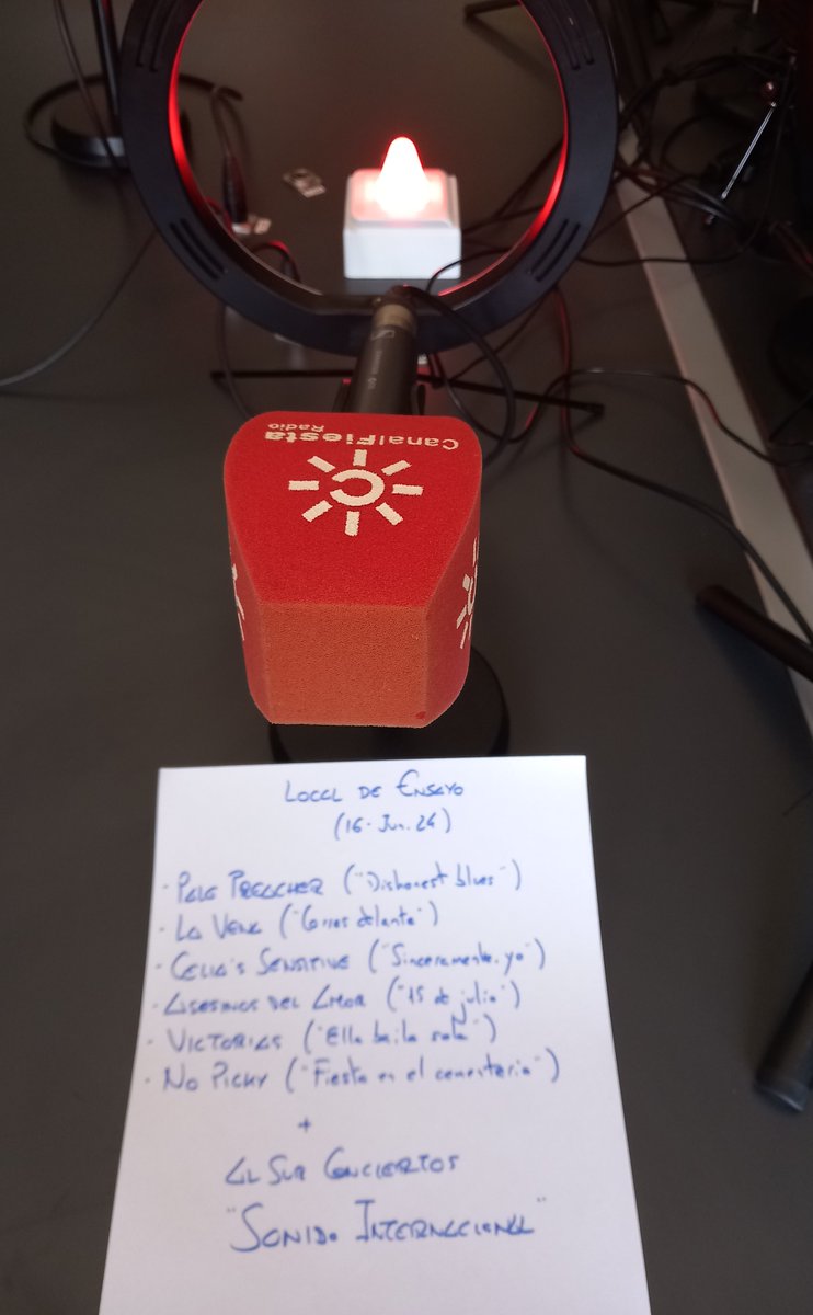 Abrimos el penúltimo <a href="/LocalDeEnsayo/">Local de Ensayo</a> de la temporada en <a href="/canalfiesta/">Canal Fiesta Radio</a> , con PRIMICIA MUNDIAL de <a href="/PalePreacher/">Preacher</a> (<a href="/Clifford_Recs/">Clifford Records</a>), y lo último de #LaVena, <a href="/celiassensitive/">Celia's Sensitive</a> (<a href="/WearewolvesR/">WeAreWolves Records</a>),  <a href="/asesinosdelamor/">asesinosdelamor</a> (<a href="/florynata/">Flor y Nata Records</a>) y  <a href="/victoriasbanda/">VICTORIAS</a> (<a href="/lunardiscos/">Lunar Discos</a>). En la agenda, <a href="/no_picky/">No Picky</a>