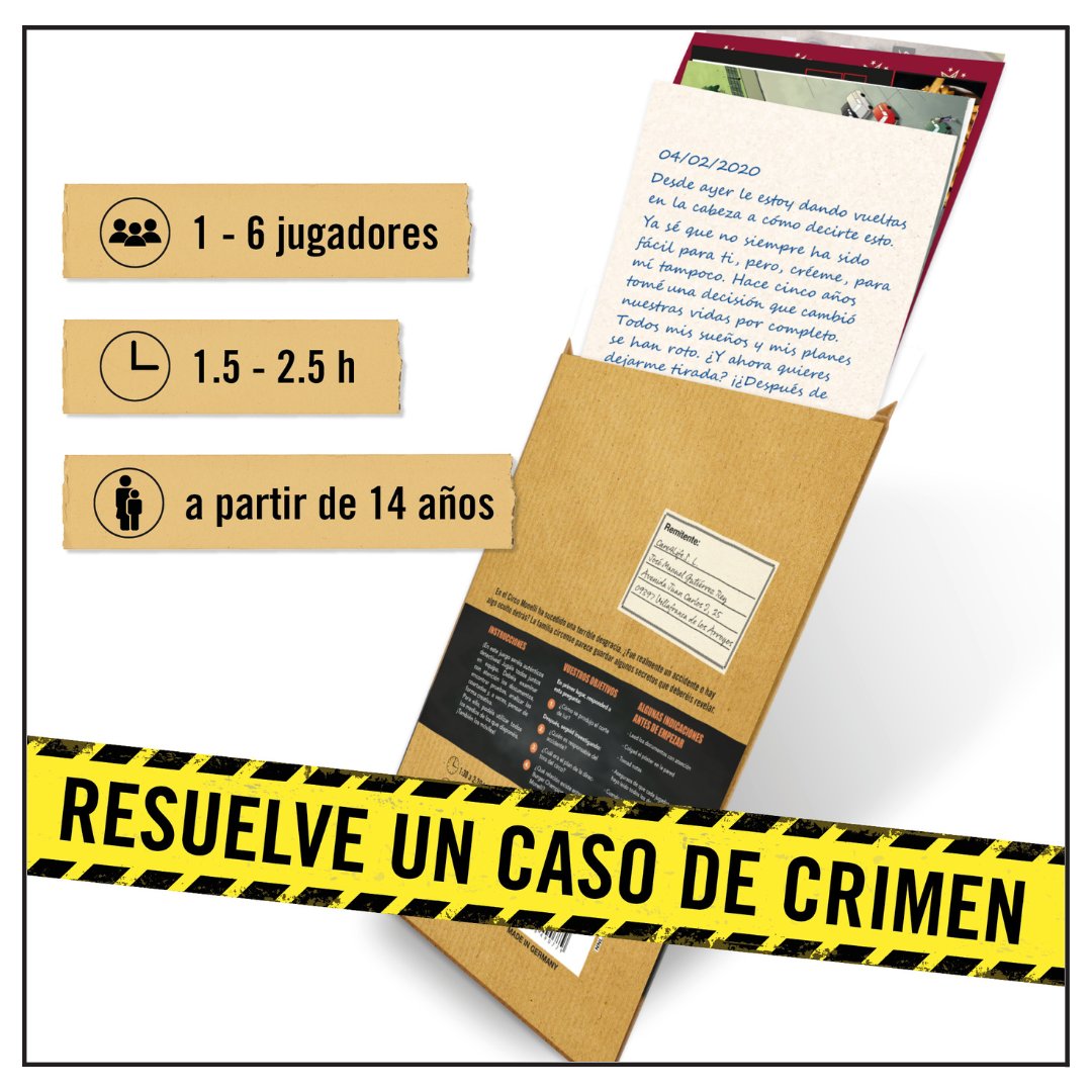 Hidden Games (@hiddengamescs) on Twitter photo A todos los investigadores privados españa: ¡hoy publicamos nuestro cuarto caso "Bailando sobre la cuerda floja"!
Link: amzn.to/3z0HG46
Durante el espectáculo del circo Monelli, un grave accidente aterroriza al público. Se trata de un trágico accidente o de un crimen?🤔 A todos los investigadores privados españa: ¡hoy publicamos nuestro cuarto caso "Bailando sobre la cuerda floja"!
Link: amzn.to/3z0HG46
Durante el espectáculo del circo Monelli, un grave accidente aterroriza al público. Se trata de un trágico accidente o de un crimen?🤔