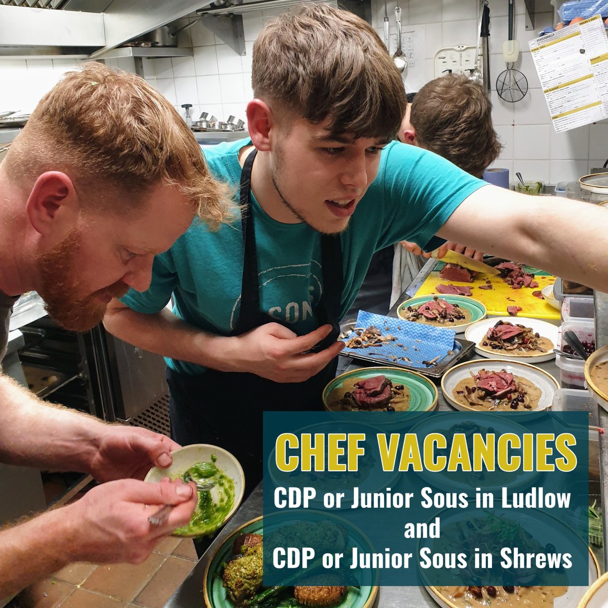 WE'RE HIRING 🔪 We've got a couple of vacancies in our kitchens, so if you fancy working with fine local produce creating and serving exciting, globally inspired dishes then read on. To find out more and apply online please head to our indeed page here tinyurl.com/5n6z222p.