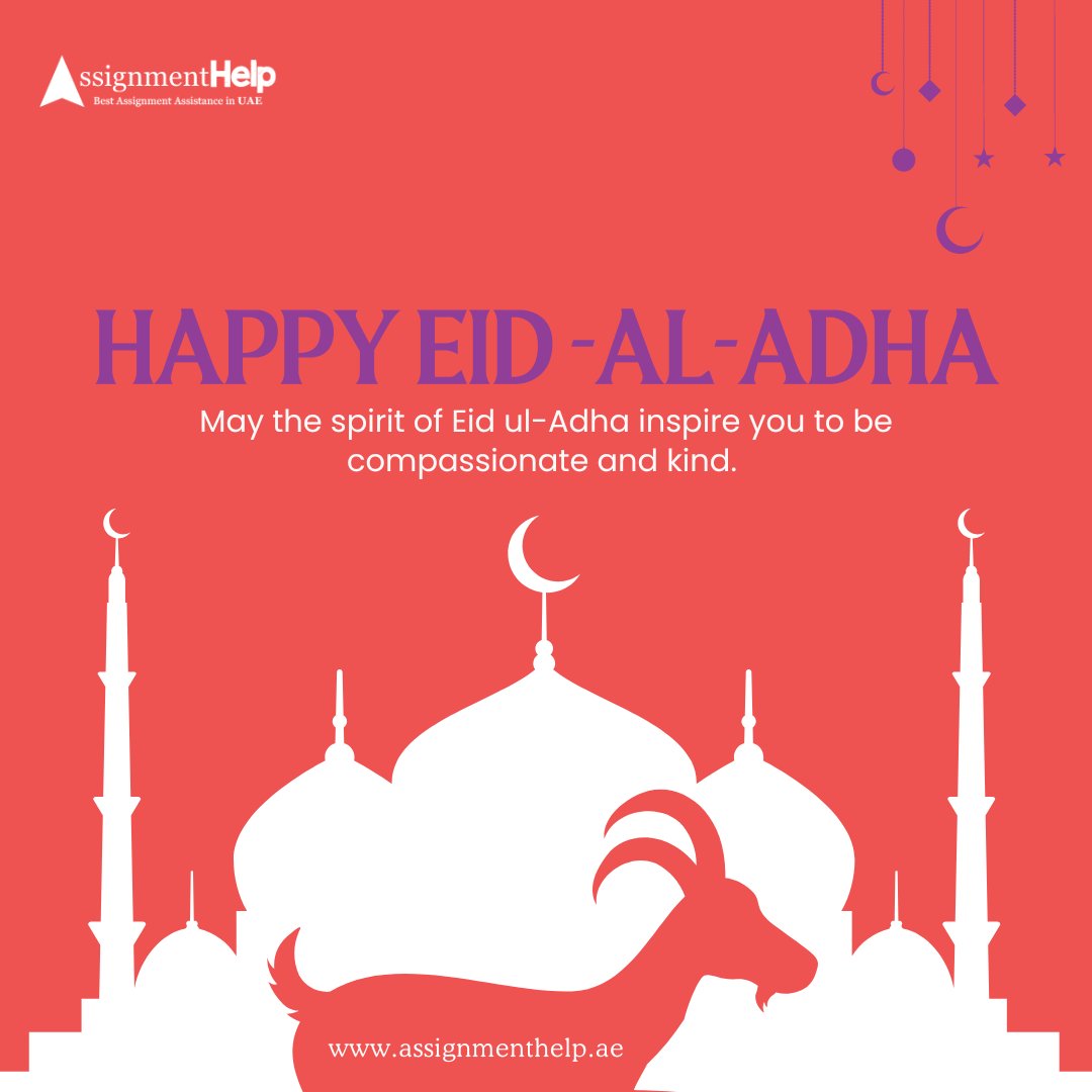 UAEAssignmentss's tweet image. May the spirit of sacrifice and devotion inspire you to achieve great things and be a beacon of hope and compassion for others. Have a wonderful Eid-Al-Adha🐪❣️

🌐: assignmenthelp.ae
.
.
#eidaladha #sacrifice #spirit #eid #Assignment #Essaydue #celebration