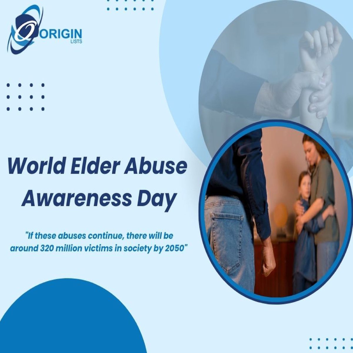 OriginLists's tweet image. We even have a day to remind us not to abuse the elderly. What a shame for this society. Raise your voice before it's too late. ✊🤝💪
#worldelderabuseawarenessday #worldelderabuseawareness #elderabuseawarenessday #elderabuseawareness #worldelderabuseday