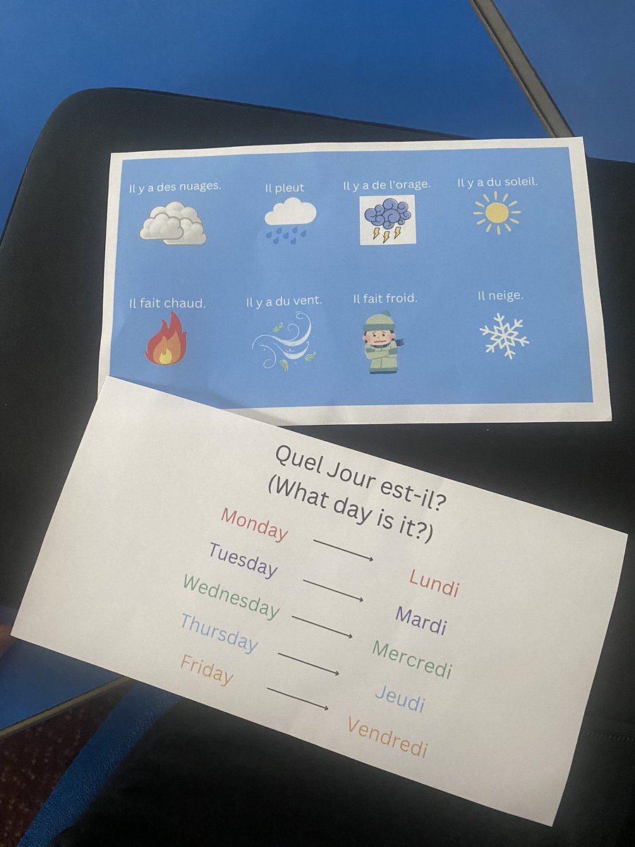 We have been mini weather presenters this week and enhancing our French language 🇫🇷 

The children were recoding conversations introducing themselves and discussing the weather and days of the week in French ☀️🌦️☔️ 
#year2 

<a href="/PGCEswanseauni/">PGCE Swansea University</a>
