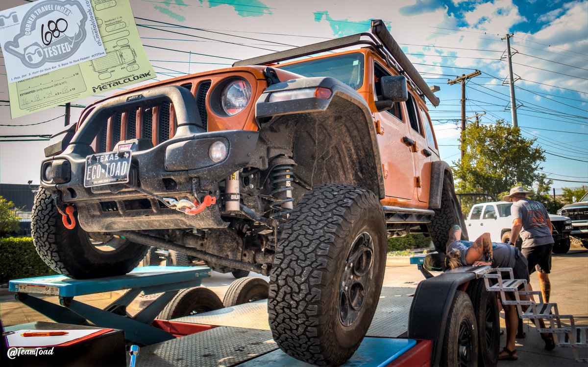 TeamToad's tweet image. The #EcoToad on the @Metalcloak Corner Travel Index trailer... #FridayFlex ... lazytoad.com/jeep/ecotoad.h…