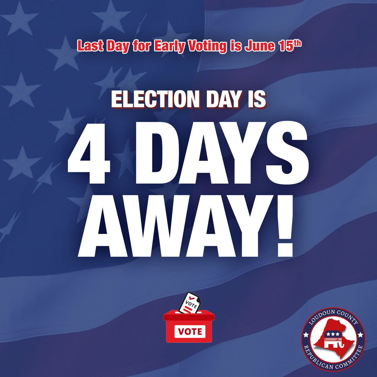 LoudounGOP's tweet image. For more information on voting go to 
loudoungop.com/voter-toolkit/

#Loudoun
#AmericaFirstNotLast