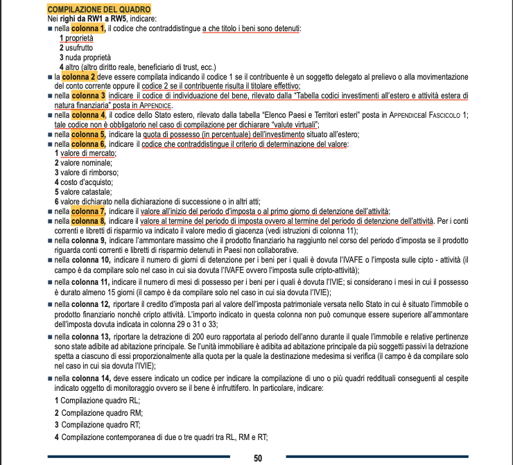 CryptoLegalTec's tweet photo. 🚨DICHIARAZIONE REDDITI NFT 2024

1) Compilare QUADRO RW (per tutti)
2) QUADRO RT (in caso di Cessione/Plusvalenze)

-GUIDA COMPILAZIONE-

Per inserire correttamente gli NFT nel Quadro RW:
➡️Colonna 1: inserire "1" per indicarne Proprietà
➡️Colonna 2: VUOTA

Thread 1/6 ⌛️ https://t.co/xy7alrl14W