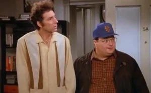 CogginToboggan's tweet photo. On this day in 1987 these two Mets fans watched Keith Hernandez make a crucial error against the Phillies in the 9th, opening the door for a five run inning, costing the Mets the game.

Their day was ruined. https://t.co/d2bbnZOh4l