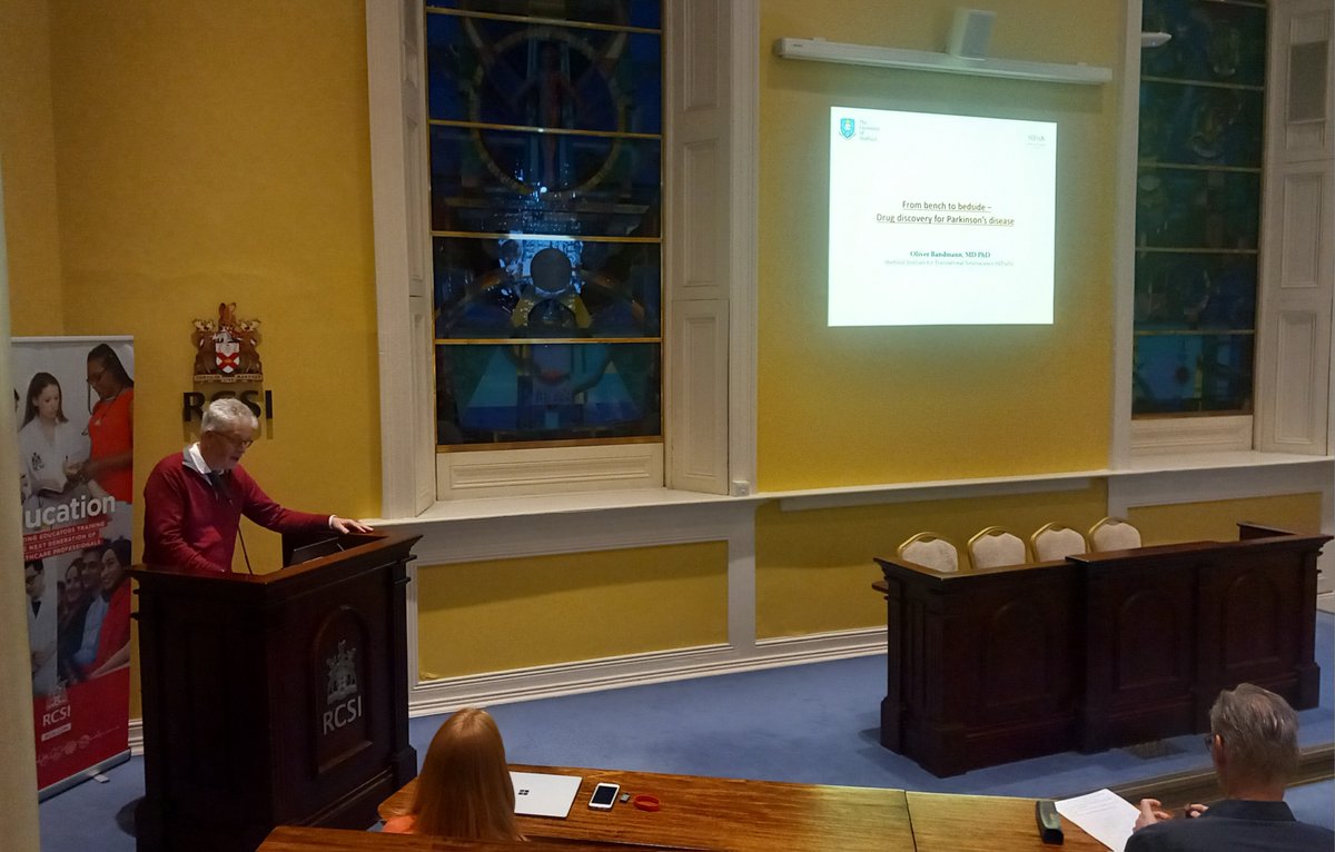 Futureneuro_ie's tweet photo. 🤩We were delighted to welcome Prof Oliver Bandmann from #SITraN to @RCSI_Irl today! He gave fascinating seminar on latest insights in the drug discovery process for #Parkinsons Disease. https://t.co/HnxD5CMKMi