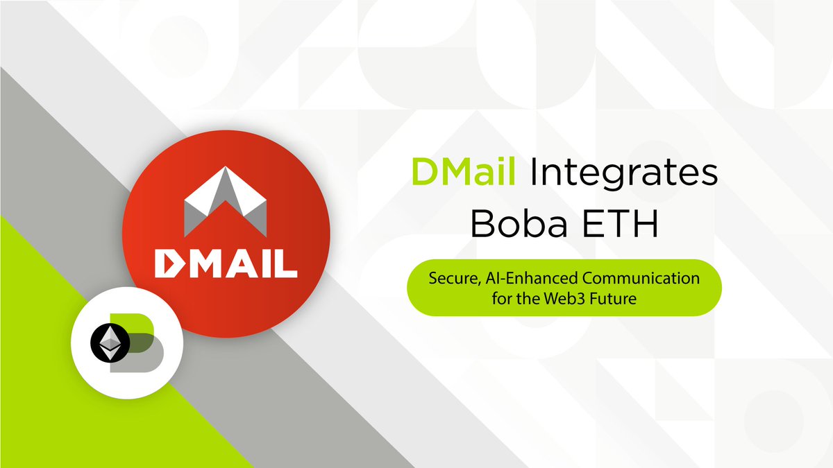 News1Lead's tweet photo. 🧋 @BobaNetwork is now integrated with @DmailOfficial.
 
📩 By integrating #BobaNetwork's Layer 2 tech, #DmailOfficial's AI-enhanced decentralized communication achieves faster, safer, and more cost-efficient blockchain transactions.

🔽 VISIT
https://t.co/ctsJkrVlHb https://t.co/qPTS66LIzg