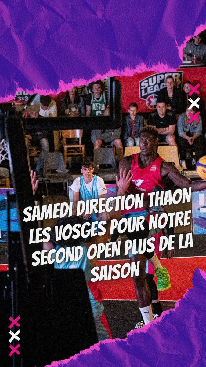 Et c’est reparti pour un tournoi de la Superleague <a href="/3x3ffbb/">3x3 FFBB</a> … ce week-end direction Thaon sur Vosges avec <a href="/thalienk07/">kevin thalien</a> <a href="/aya__jallier/">Aya Jallier</a> <a href="/ValentinChery42/">Valentin Chery</a> et Dylan Gendrey !!!! #basket3x3 #superleague