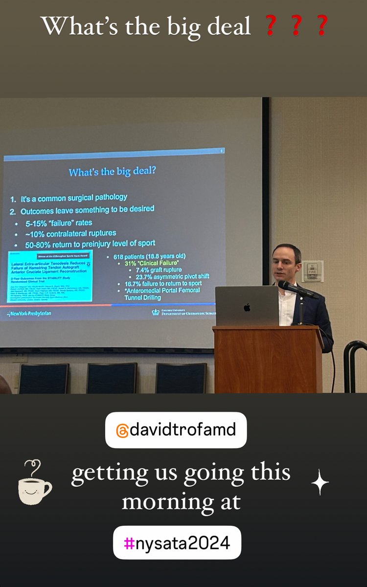 GO_NYSATA's tweet photo. What's the big deal #NYSATA2024 ❓❓❓
#sportsmedicine #aclreconstruction #aclinjuries
#kneeexpert #kneeinjuries #kneesurgery https://t.co/8Tc6LOpGyt