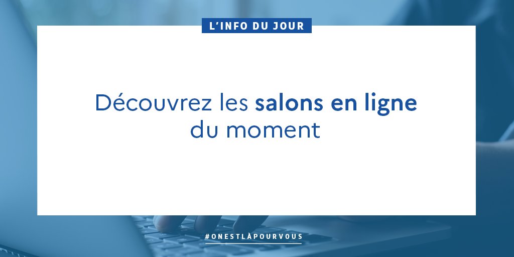 Les salons en ligne du moment💻 

➡️ Nos PME recrutent en IDF
➡️ Choisir le service public
➡️ Devenez formateur avec <a href="/VIVALIANS/">VIVALIANS</a> 
➡️ Creatym recrute ses futurs collaborateurs
➡️ La Région IDF recrute pour ses lycées 100 postes de cuisiniers

Plus d'infos 👉plmpl.fr/c/WMRdy