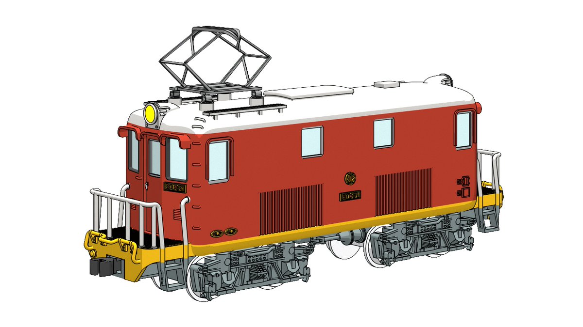 cometmokei's tweet image. 栗原ED35形ED351の箱絵です。 #boxart #Nゲージ #ガレージキット