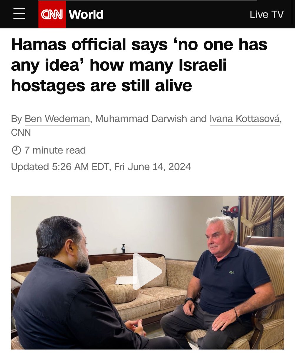 Interesting how Hamas has 'no idea' how many Israeli hostages are still alive, but can tell you how many Palestinians were killed in any Israeli strike, before the strike even occurs!