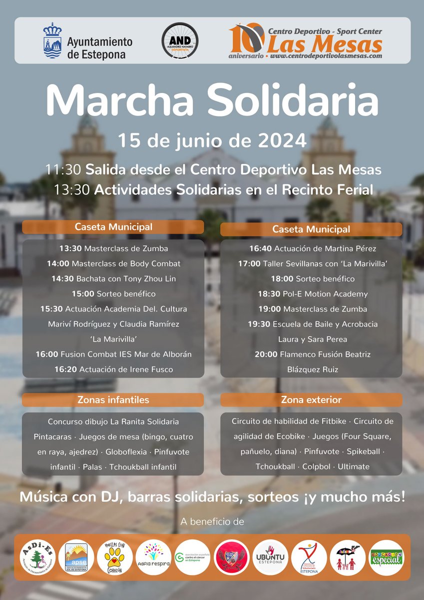 Fundación Sando (@pensandoenrsc) on Twitter photo En línea con nuestra estrategia de #sostenibilidad, desde la Fundación Sando apoyamos la Marcha Solidaria organizada para mañana, 15 de junio, desde el <a href="/AytoEstepona/">Ayto de Estepona</a>, la Asociación Alejandro Navarro y el <a href="/Centro_LasMesas/">Centro Deportivo Las Mesas</a>. Más info e inscripciones en: centrodeportivolasmesas.com/marcha-solidar… En línea con nuestra estrategia de #sostenibilidad, desde la Fundación Sando apoyamos la Marcha Solidaria organizada para mañana, 15 de junio, desde el <a href="/AytoEstepona/">Ayto de Estepona</a>, la Asociación Alejandro Navarro y el <a href="/Centro_LasMesas/">Centro Deportivo Las Mesas</a>. Más info e inscripciones en: centrodeportivolasmesas.com/marcha-solidar…