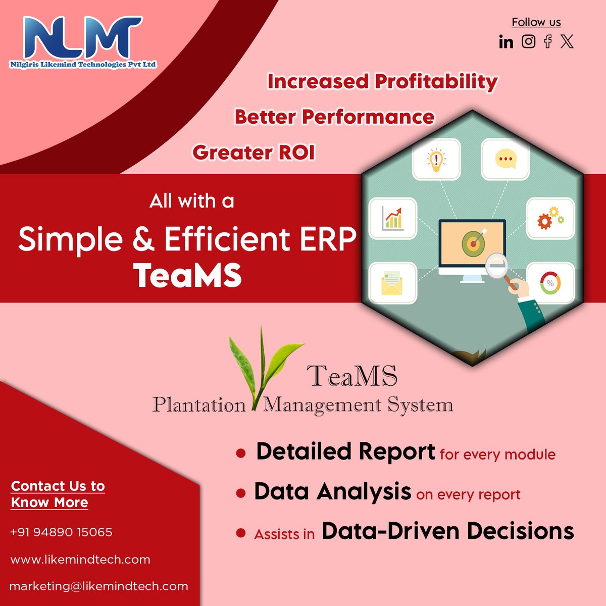 Likemind_Ooty's tweet photo. Harvesting the Future of Plantation Management – TeaMS
.
.
.
.
.
.
.
.
.
.
#plantation #plantationmanagementsystem #nilgirislikemindtechnologies #nlmt #TeaMS #payroll #easytouse #customized #software #Customizedsoftware #nilgiris #likemind #technology https://t.co/tuX95zarg2