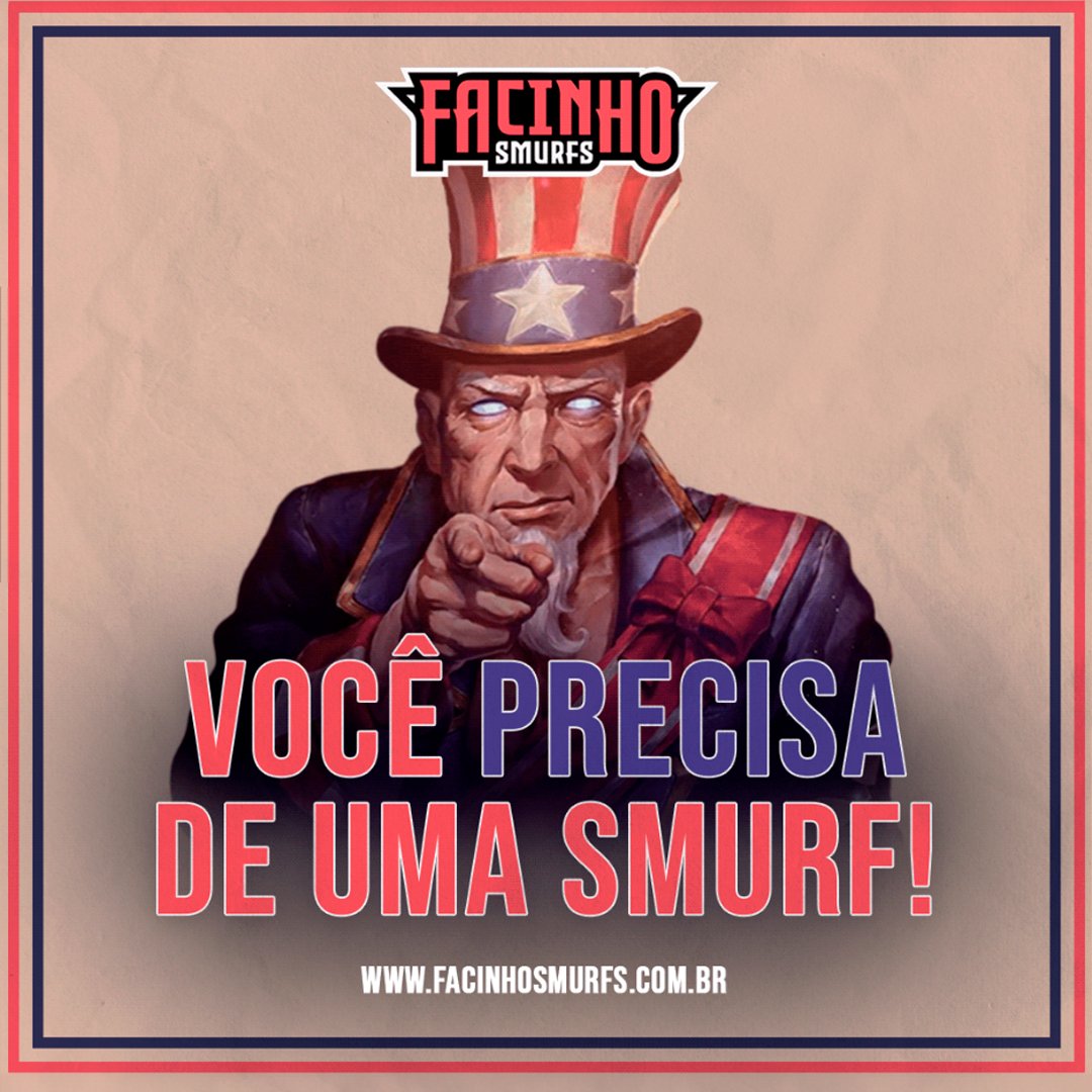 Você sabe que precisa de uma Smurf! 

(Ou ao menos deveria 😊)

Você não precisa insistir na sua conta com MMR mais afundado que o Corin(deixa pra la) 😶

Aproveite nosso estoque com mais de MIL skins para você escolher!

LINK NA BIO!
