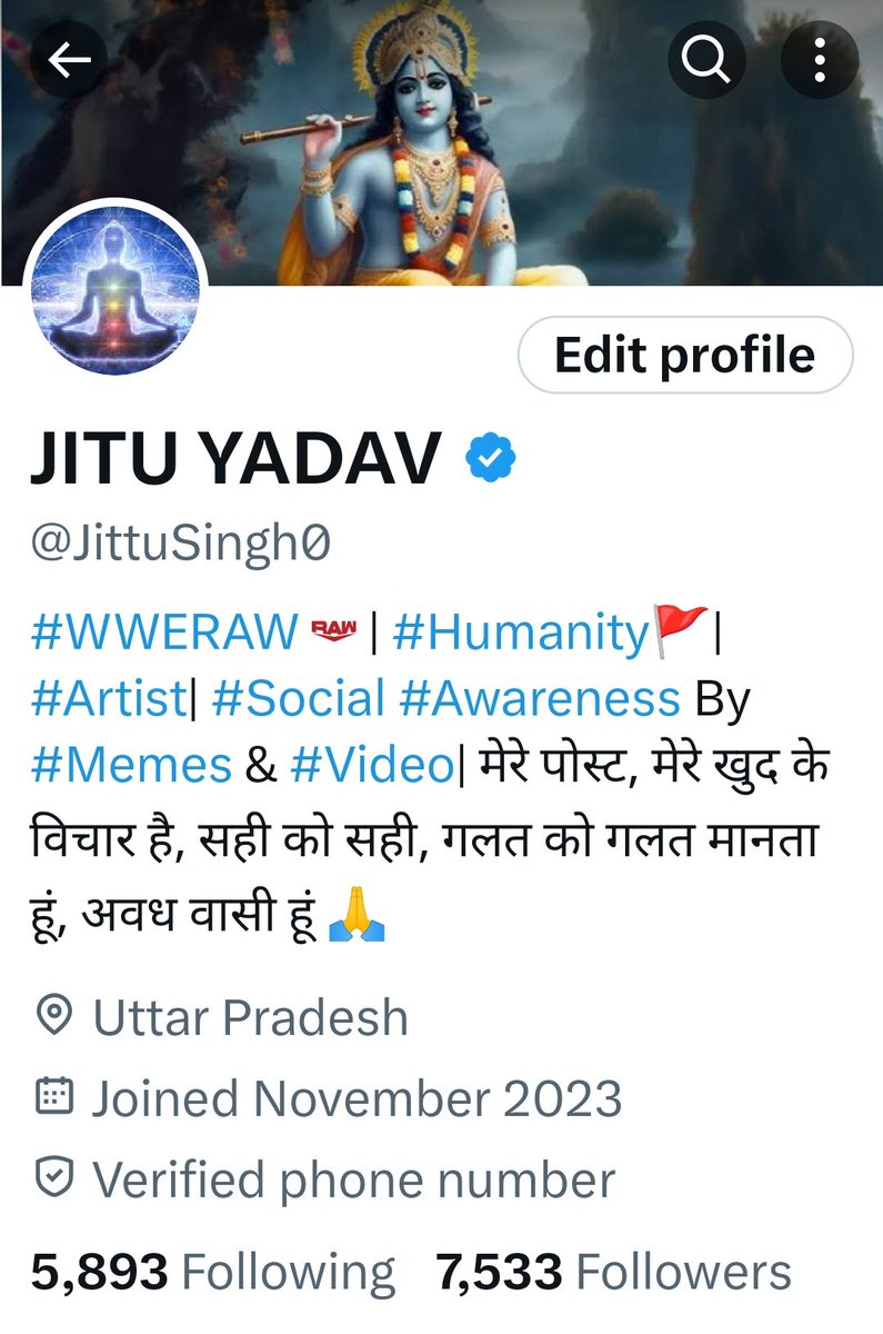 JittuSingh0's tweet image. #X_Family में आज 7.5K साथी जुड़ गए। 
आप सभी का आभार धन्यवाद 🙏

THANK YOU SO MUCH EVERYONE ❣️
#Keep_Supporting 🤝