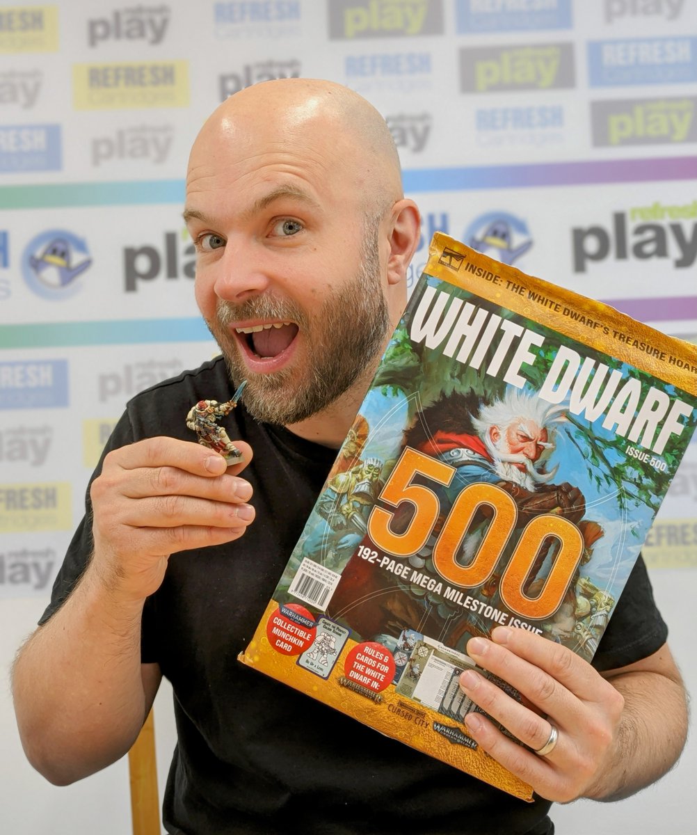 Refreshcarts's tweet image. 🎉 Exciting news! Our very own Matt has his incredible Warhammer miniatures featured in White Dwarf's 500th edition! 🎨✨ Check out our Facebook page for more info and to see his stunning work visit @RookieBrushes  #Warhammer #WhiteDwarf500 #Miniatures @Refreshcarts #warhammer40k
