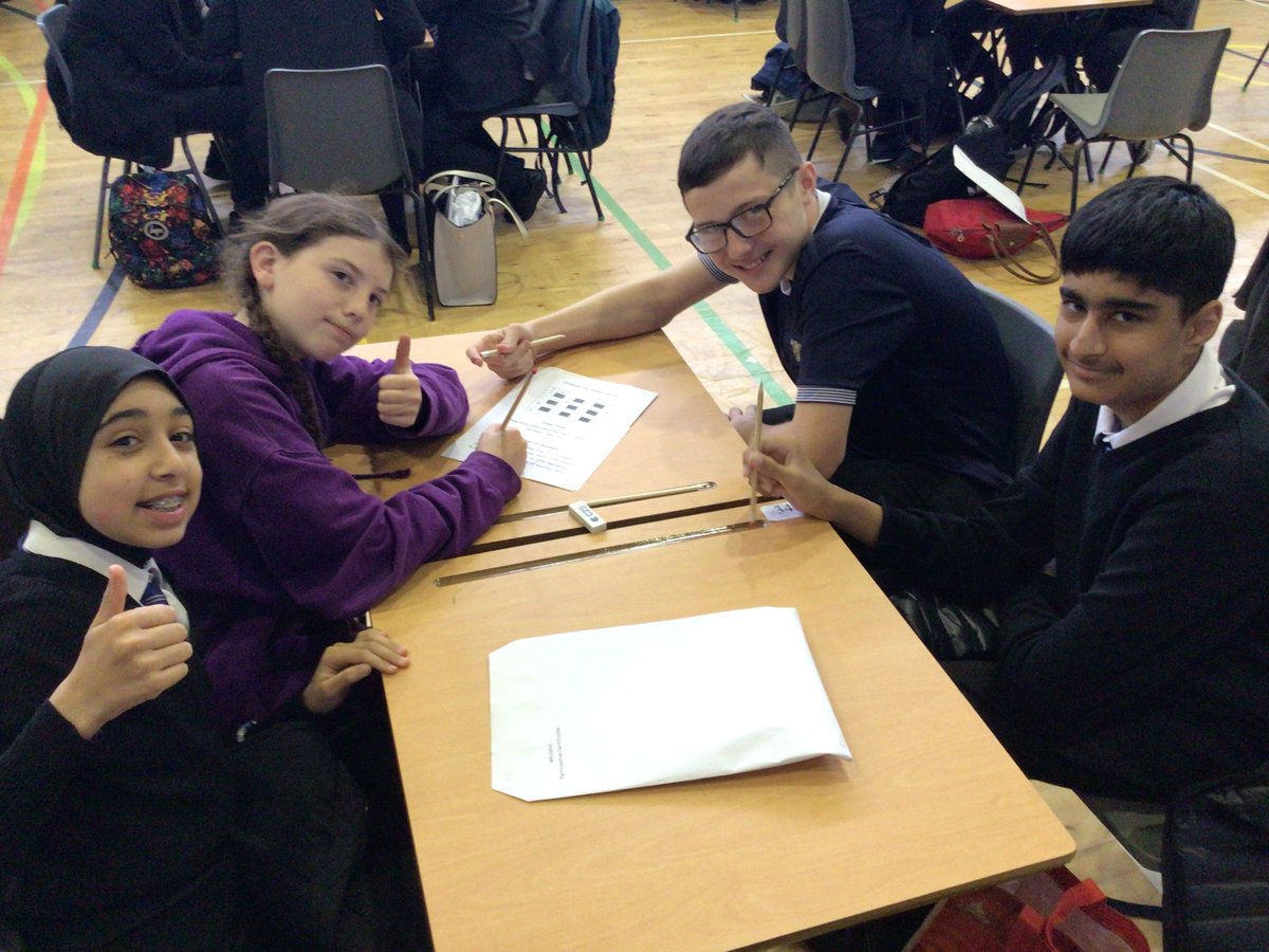 Our new S2 are having a great afternoon at #GlasgowMathsChallenge2024. Excellent team work and great problem solving.