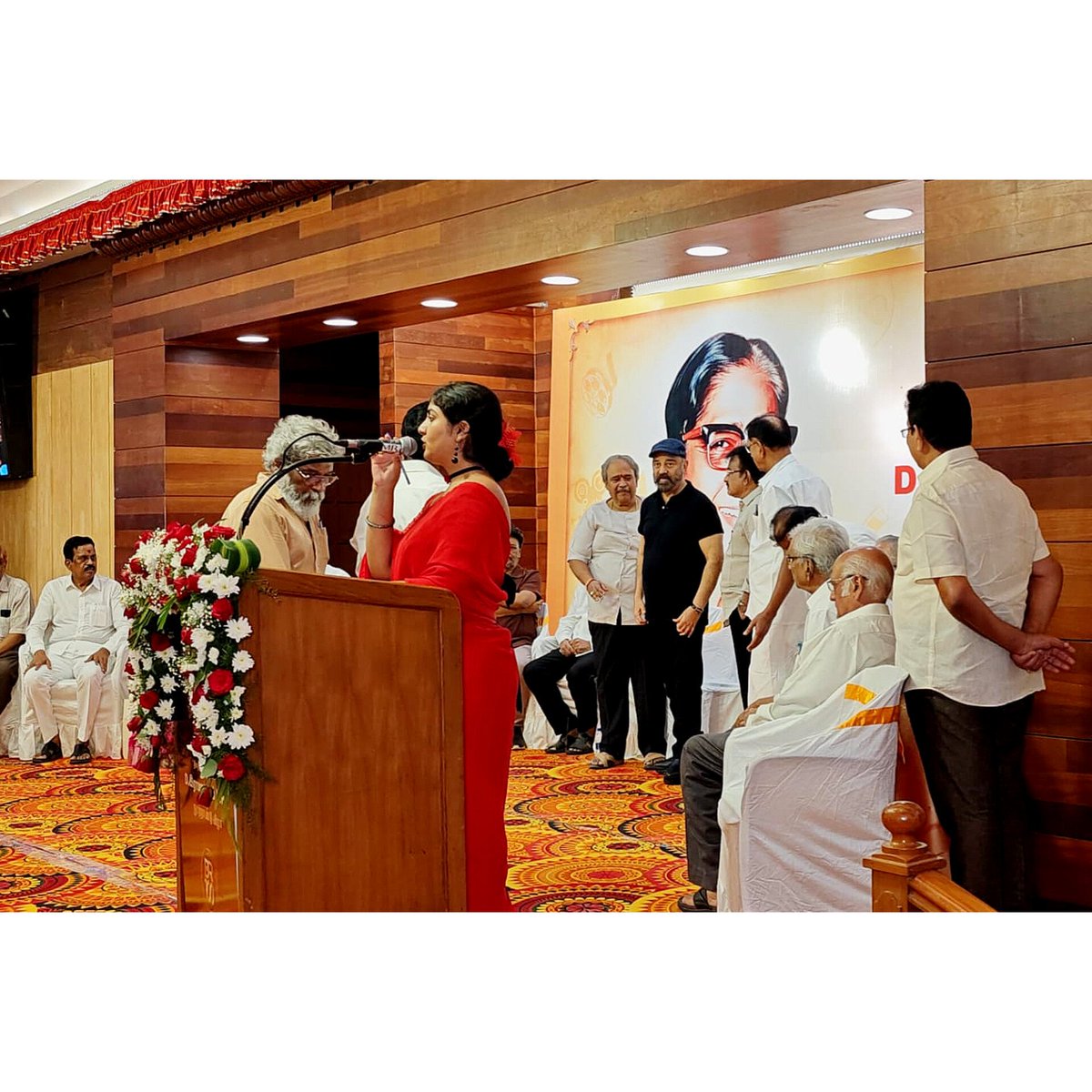 ParasRiazAhmed1's tweet photo. 14.05.2024

Same time, last month... had the privilege to host #DR100- centenary celebration of the 'Father of Indian Cinema' Thiru. D Ramanujam, in the esteemed presence of #Ulaganayagan Kamal Sir! 🥰

My heartfelt gratitude to @theVcreations Sir for giving me this opportunity. https://t.co/YeMVNiMcSI