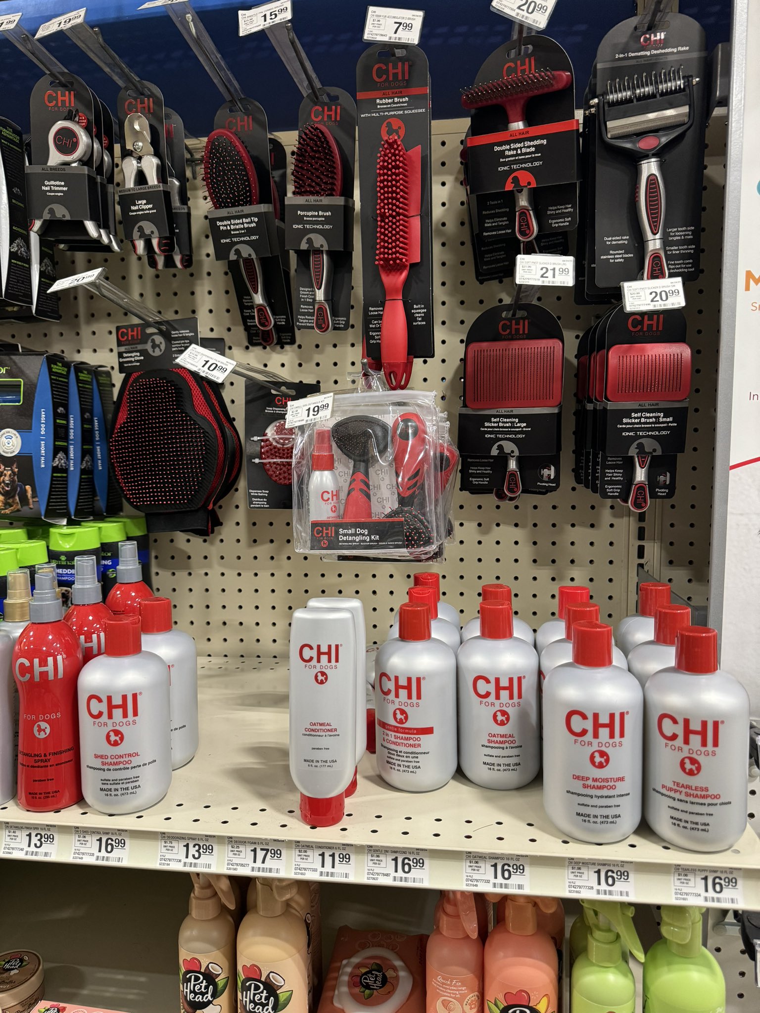 Corinne Hilger on X Went to Petsmart yesterday they have a whole line of Chi luxury shampoo and hair products including detanglers for dogs. Made me laugh. https t eSUe2whwN2 X