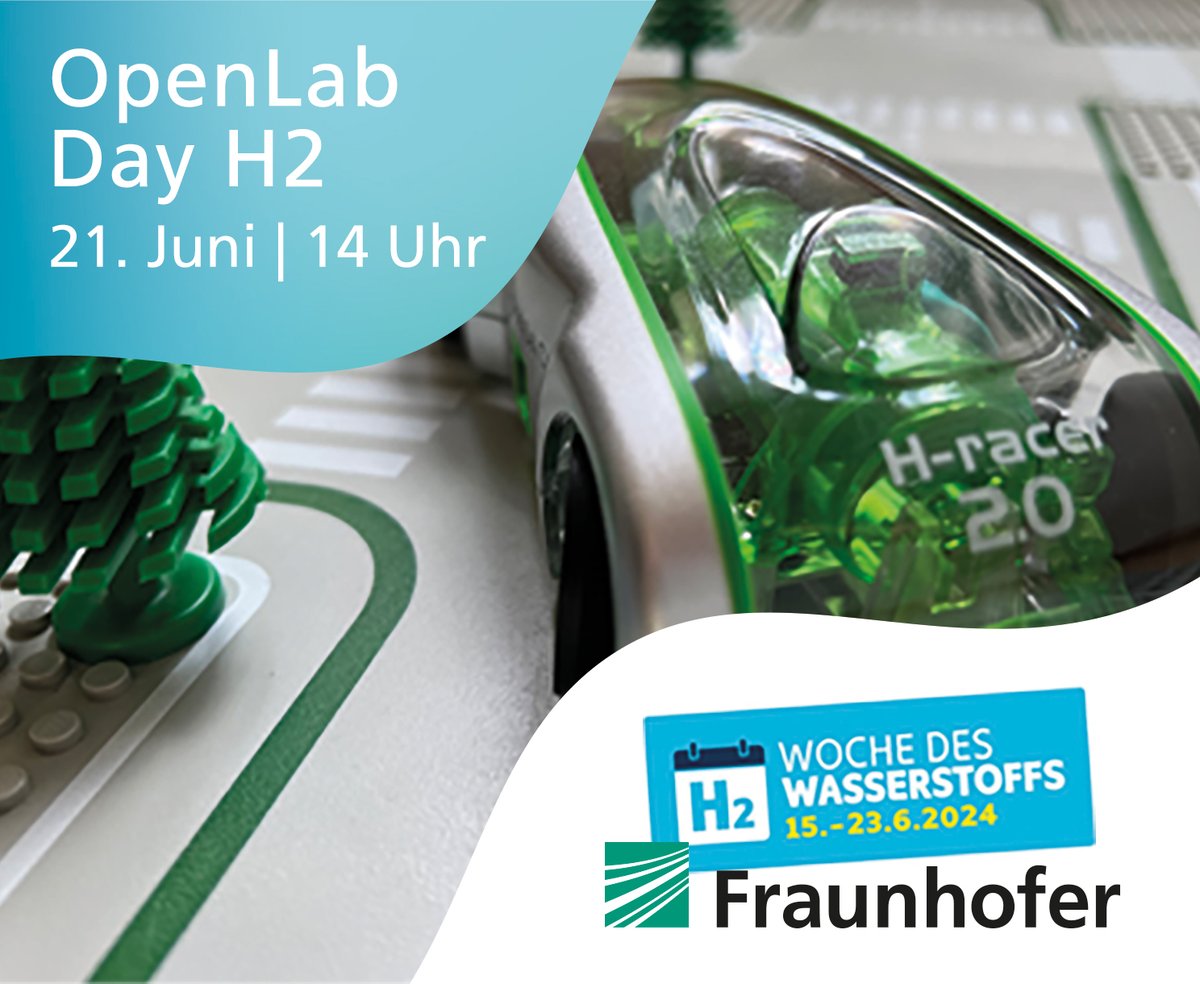 Win the H2-race! heisst es u.a. nächste Woche Freitag zum OpenLab Day H2 - 21. Juni | 14 Uhr <a href="/FraunhoferLBF/">Fraunhofer LBF</a>   DA Kranichstein. Wir bieten einen Mix aus Wasserstoff-Fahrzeugen zum Anfassen &amp; Ausprobieren, Führungen und Vorträgen. Mehr Infos und Anmeldung: lbf.fraunhofer.de/.../open-lab-d…