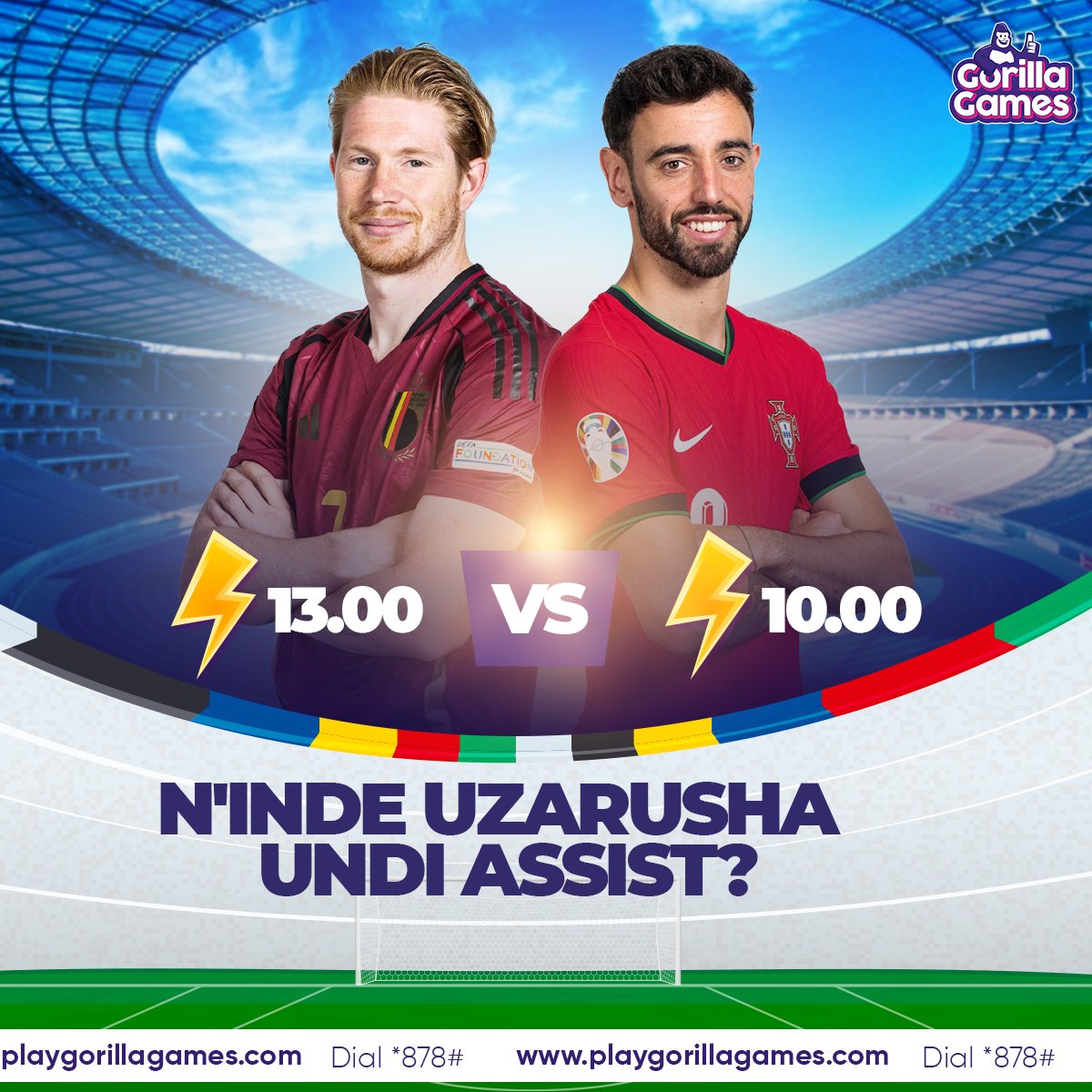 Barahangana muri Premier League gusa kuri iyi nshuro n'inde uzarusha abandi mu kugura assist nyinshi muri Euros2024 ?

#TezamoMuriEurosNagorillagames