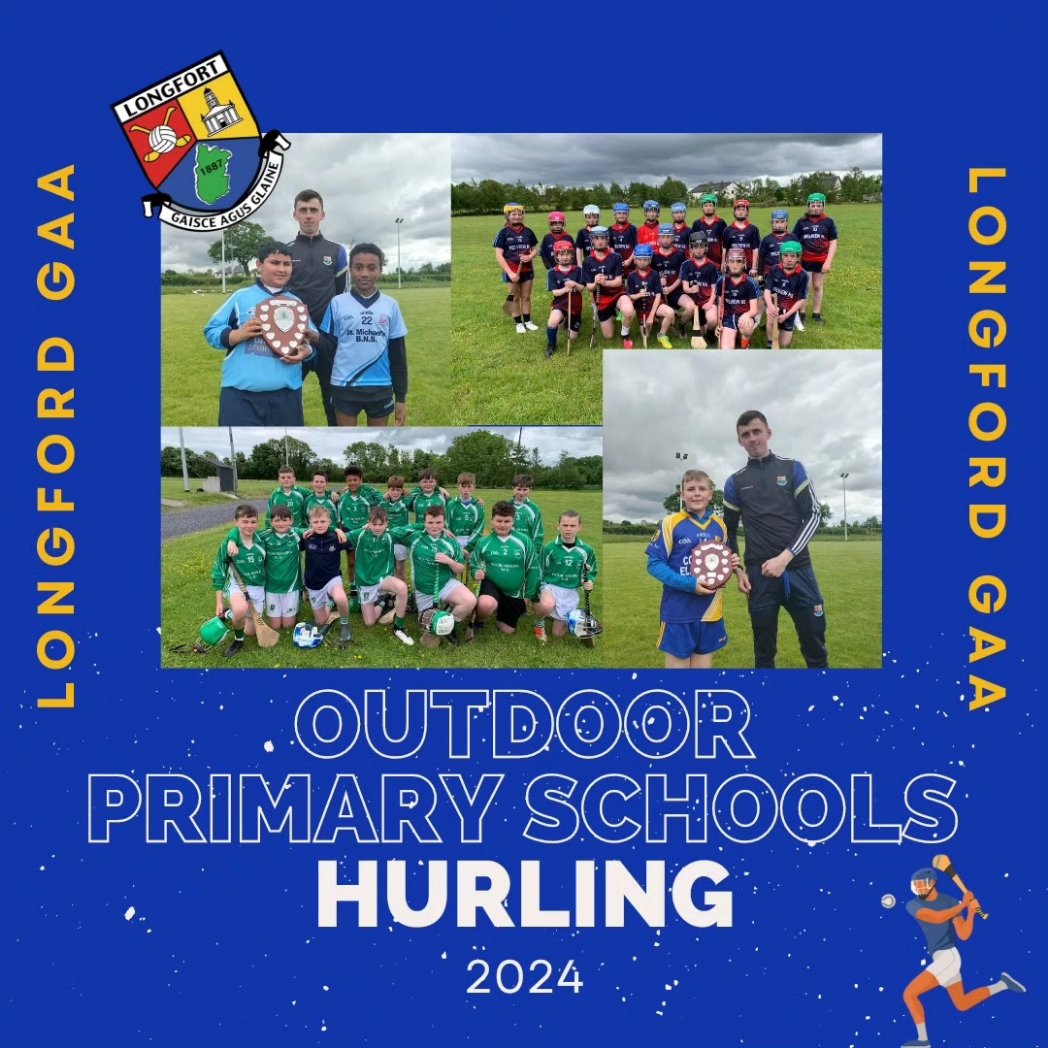 EochaidhMac's tweet photo. And that's a wrap for our @OfficialLDGAA Outdoor Schools Hurling Tournament 2024. Congratulations to all winners and thanks a million to all children, teachers and parents that took part and helped out over the few days! #HurlingDevelopment

@gaaleinster https://t.co/ctfbQ2U6Jm
