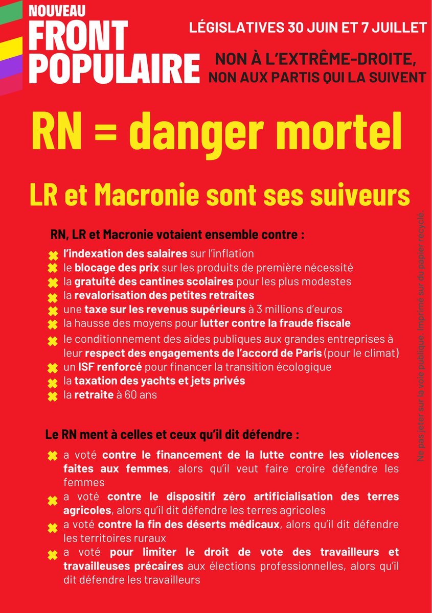 EELV lutte contre l'extrême-droite tweet media