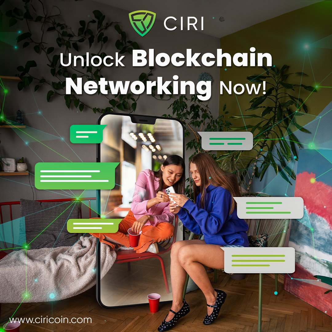 ciricoin's tweet photo. 💬 Connect, share, and bring communities together with CIRI’s innovative on-chain platform! 

📲 Our secure chats make it perfect for communicating with clients, investors, employees, and other stakeholders! 

🔓 Unlock a new era of blockchain networking! https://t.co/APszSZPD3R

#CIRI #CIRIApp #DecentralizedMessaging #dApp