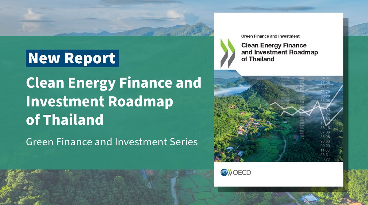 OECD Environment (@oecd_env) on Twitter photo The <a href="/OECD/">OECD ➡️ Better Policies for Better Lives</a> Clean Energy Finance and Investment Roadmap of Thailand outlines 2 key areas for #finance and #investment in #CleanEnergy, particularly in:
⚡️Small-scale renewable power systems
🏬Energy efficiency of cooling applications in buildings
🔗oecd-ilibrary.org/environment/cl… The <a href="/OECD/">OECD ➡️ Better Policies for Better Lives</a> Clean Energy Finance and Investment Roadmap of Thailand outlines 2 key areas for #finance and #investment in #CleanEnergy, particularly in:
⚡️Small-scale renewable power systems
🏬Energy efficiency of cooling applications in buildings
🔗oecd-ilibrary.org/environment/cl…