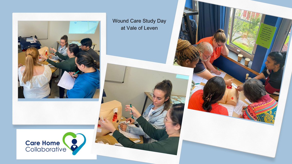 NHSGGC - Care Home Collaborative (@nhsggcchc) on Twitter photo This weeks highlights include Wound Care Study Day Vale of Leven with #carehome staff from <a href="/RenHSCP/">Renfrewshire Health and Social Care Partnership</a> <a href="/wdhscp/">West Dunbartonshire Health+Social Care Partnership</a> <a href="/GCHSCP/">Glasgow City HSCP</a> lots of interactive learning and discussions. <a href="/CarolineElsego1/">Caroline Elsegood</a> The next session is in August. Visit the website to book nhsggc.scot/your-health/ca… This weeks highlights include Wound Care Study Day Vale of Leven with #carehome staff from <a href="/RenHSCP/">Renfrewshire Health and Social Care Partnership</a> <a href="/wdhscp/">West Dunbartonshire Health+Social Care Partnership</a> <a href="/GCHSCP/">Glasgow City HSCP</a> lots of interactive learning and discussions. <a href="/CarolineElsego1/">Caroline Elsegood</a> The next session is in August. Visit the website to book nhsggc.scot/your-health/ca…