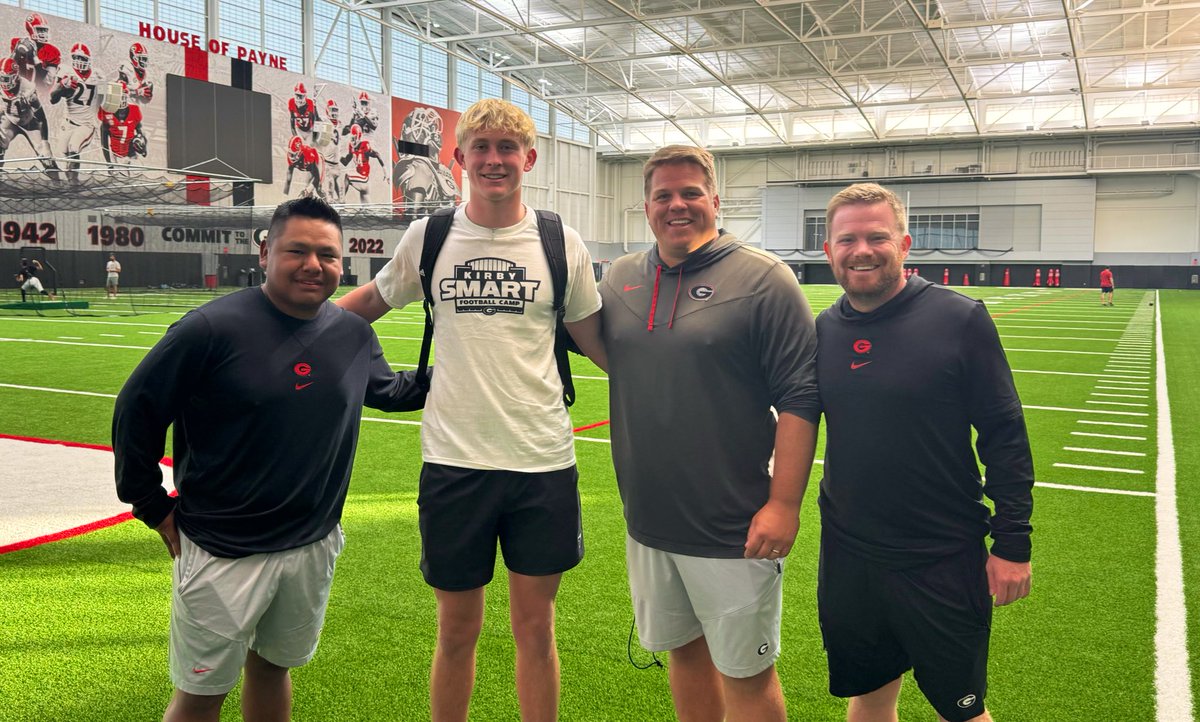 Gavin Rush 5⭐️ (@gavin_rush_) on Twitter photo Had a great time <a href="/GeorgiaFootball/">Georgia Football</a> specialist workout. Thank you coaches: <a href="/Kirk_Benedict/">Kirk Benedict</a> <a href="/Coach_King01/">Jav</a> and <a href="/a___ray/">Adam Ray</a>. Excited to come back!
Can’t wait to attend a game in Athens this fall.
<a href="/pagefootball/">Page Patriots Football</a> <a href="/wcsPHScr/">Charles Rathbone</a> <a href="/thedawsonzim/">Dawson Zimmerman</a> <a href="/OneOnOneKicking/">OneOnOne Kicking Camps🏈</a> <a href="/_Mike_McCabe/">Coach Mike McCabe</a> <a href="/KohlsKicking/">Kohl's Kicking Camps</a> Had a great time <a href="/GeorgiaFootball/">Georgia Football</a> specialist workout. Thank you coaches: <a href="/Kirk_Benedict/">Kirk Benedict</a> <a href="/Coach_King01/">Jav</a> and <a href="/a___ray/">Adam Ray</a>. Excited to come back!
Can’t wait to attend a game in Athens this fall.
<a href="/pagefootball/">Page Patriots Football</a> <a href="/wcsPHScr/">Charles Rathbone</a> <a href="/thedawsonzim/">Dawson Zimmerman</a> <a href="/OneOnOneKicking/">OneOnOne Kicking Camps🏈</a> <a href="/_Mike_McCabe/">Coach Mike McCabe</a> <a href="/KohlsKicking/">Kohl's Kicking Camps</a>