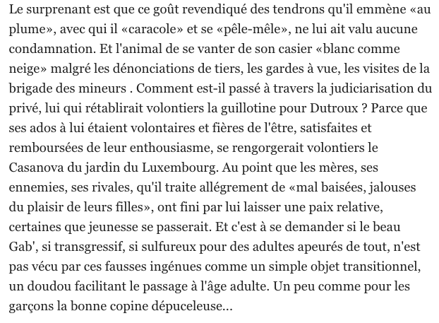 LesGrenades_'s tweet photo. Exemplaire il le serait si et seulemt si @Will_ld exposait les compromissions criminelles de son propre journal, @libe , légitimant les pédocriminels,et #Matzneff .
Nous n'oublions pas non + l'immonde article pro-Matzneff signé @luclevaillant  ni ses crachats sur #Springora. https://t.co/Z7QFYd6K3T