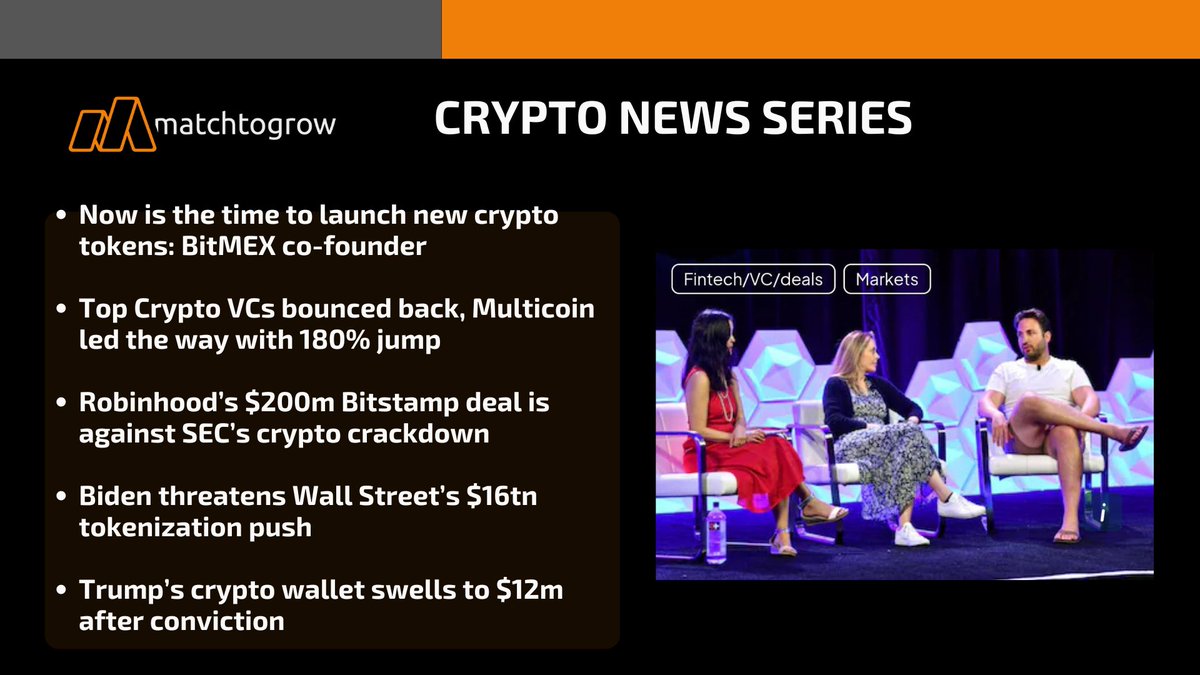 matchtogrow's tweet photo. Here's a quick look at some of the hottest headlines in the crypto world today.

#CryptoNews #Web3 #Startups #MatchToGrow https://t.co/2UdnTqKfeY