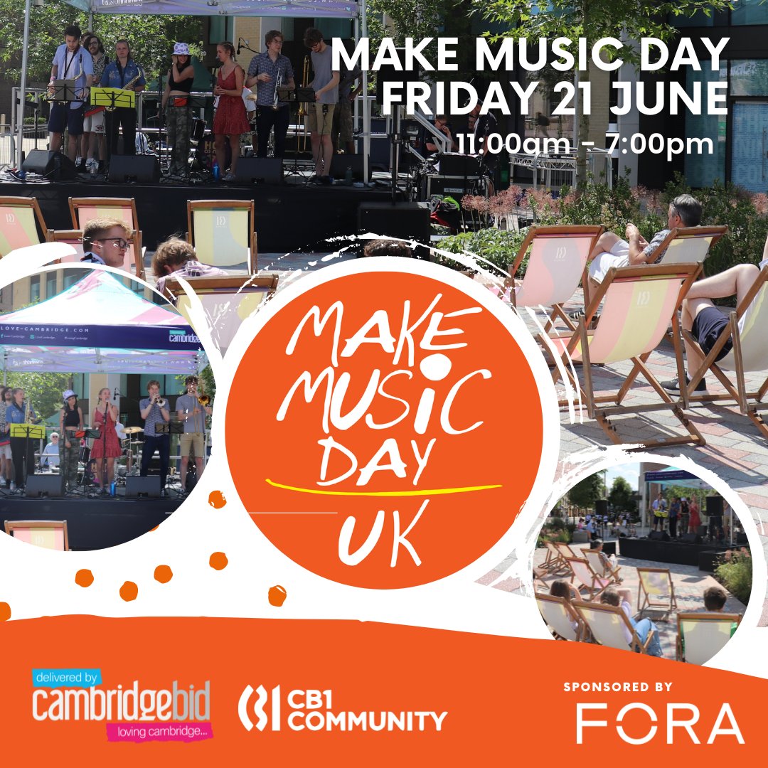 CB1 Community (@cb1community) on Twitter photo Have you booked the day? Friday 21st is Make Music Day 8n Station Square. All day from 11 - 7. With a host of Cambridge talent <a href="/CB1_Development/">CB1 Development</a> <a href="/CB1Community/">CB1 Community</a> <a href="/ACarpenDigital/">Antony Carpen Woz 'Ere</a> <a href="/PaulBragman/">Community Regen</a> Have you booked the day? Friday 21st is Make Music Day 8n Station Square. All day from 11 - 7. With a host of Cambridge talent <a href="/CB1_Development/">CB1 Development</a> <a href="/CB1Community/">CB1 Community</a> <a href="/ACarpenDigital/">Antony Carpen Woz 'Ere</a> <a href="/PaulBragman/">Community Regen</a>