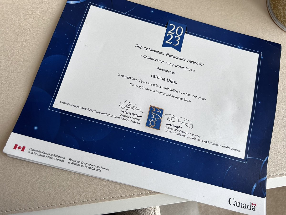 As honoured as I’m to receive this award for our hard work &amp; achievement, it is not lost on me that we are facing a challenge with #RTO 3 day/week. We must continue to advocate for fairness and transparency in all aspects of our work #GoC #NPSW