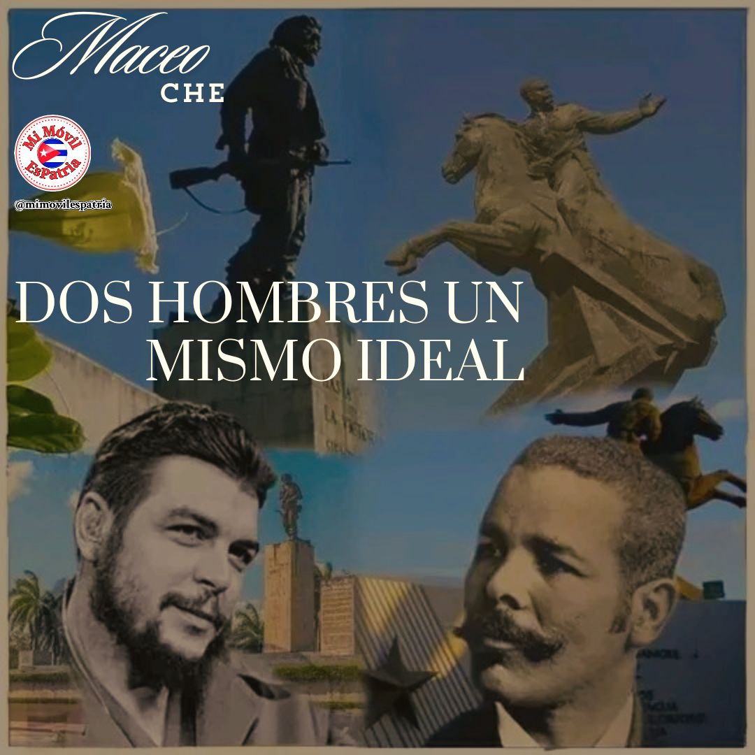 En 🇨🇺 #MaceoVive y #CheVive en los principios y valores que defendemos en la #RevoluciónCubana.