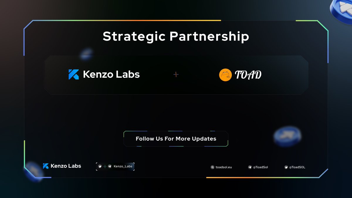 🔈 We are excited to announce our new partnership with <a href="/ToadS0L/">Toad</a> ✨

Frog and Toad embark on a series of adventures in five simple yet captivating stories.  ⭐️

💎 Current Progress After Launch
✔️Sitting at $850K MCAP
✔️3,7K Holders
✔️Listed on acoingecko and based dev
✔️Big
