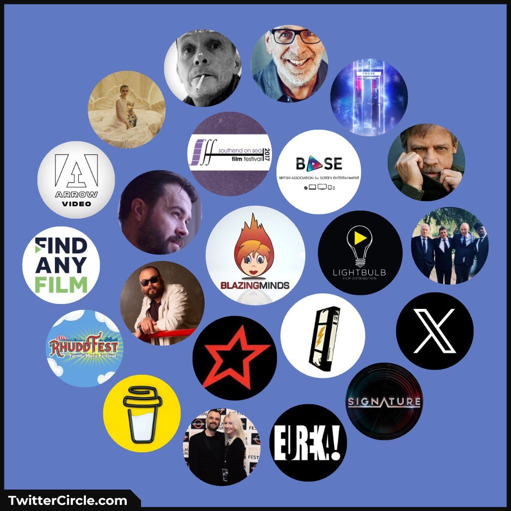 Happy #FollowFriday.... <a href="/LifeAfterMovie3/">Life After Movies 🎥 📺</a> <a href="/cineworld/">Cineworld</a> <a href="/rogersphilip101/">Philip Rogers</a> <a href="/PeterStead1/">Peter Stead 🎬 ✍️</a> <a href="/sthendfilmfest/">SouthendFilmFestival</a> <a href="/BASE_org/">BASE</a> <a href="/Lightbulb_Films/">Lightbulb Film Distribution</a> <a href="/lisandowns/">Lisa Downs</a> <a href="/buymeacoffee/">Buy Me a Coffee</a> <a href="/FindAnyFilm/">FindAnyFilm</a> <a href="/ArrowFilmsVideo/">Arrow Video</a> <a href="/NeverendingTami/">Tami Stronach</a> <a href="/stuartwheeldon/">Stuart Connock Wheeldon</a> <a href="/BillandTed3/">Bill & Ted 3</a> <a href="/MarkHamill/">Mark Hamill</a> <a href="/michaelheadact/">michaelhead</a> <a href="/Eurekavideo/">Eureka Entertainment</a>