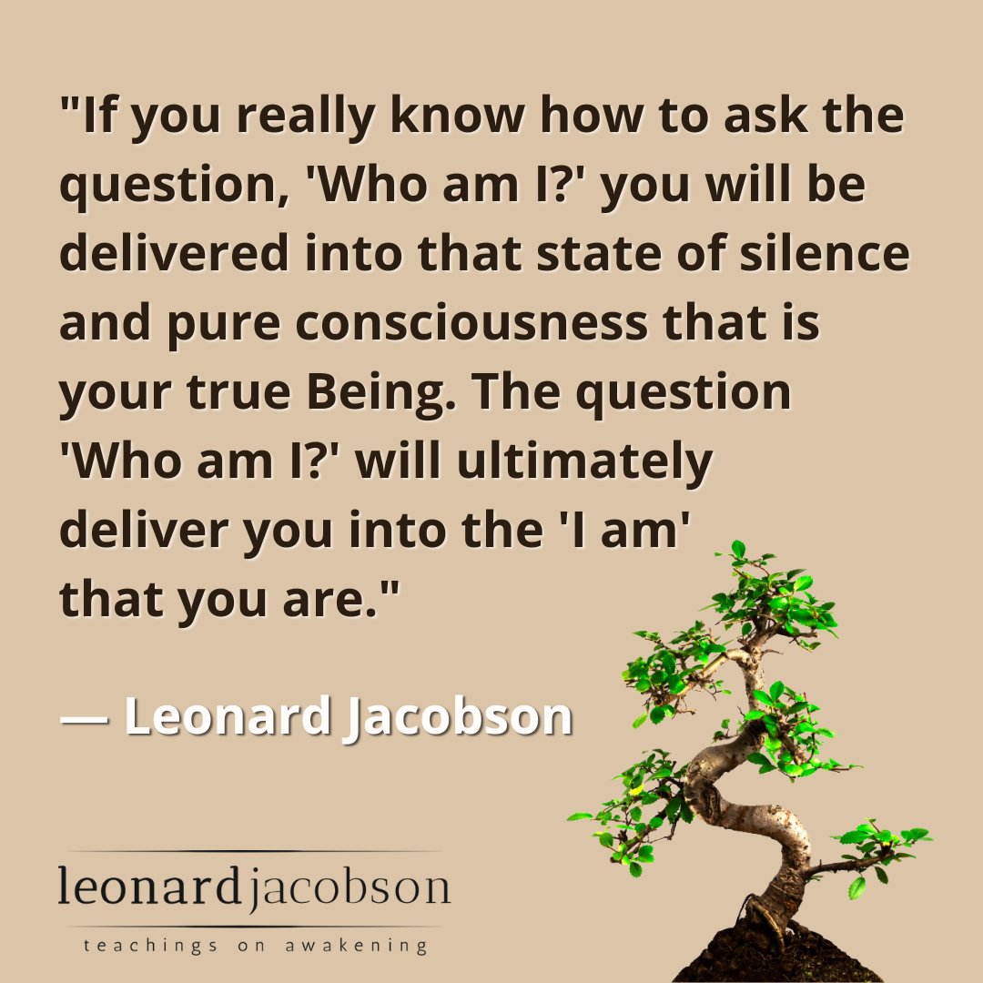 LeonardJacobson's tweet photo. Discover more at https://t.co/9hYmUUkpFG
#meditation #quotes #quoteoftheday #awakeing #iam #satsang #presence #whoami https://t.co/XEA5UiYieR