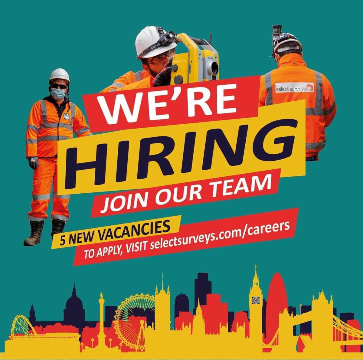 SelectSurveys's tweet photo. We're hiring! Join a team of the top surveyors working on some of the major projects in the UK construction industry.
Click below to visit our careers page to see our current vacancies:
https://t.co/o7DeJSBMqe
#hiring #utilitysurveyors #utilities #surveying #apply #job https://t.co/Bo1IJYXxVR