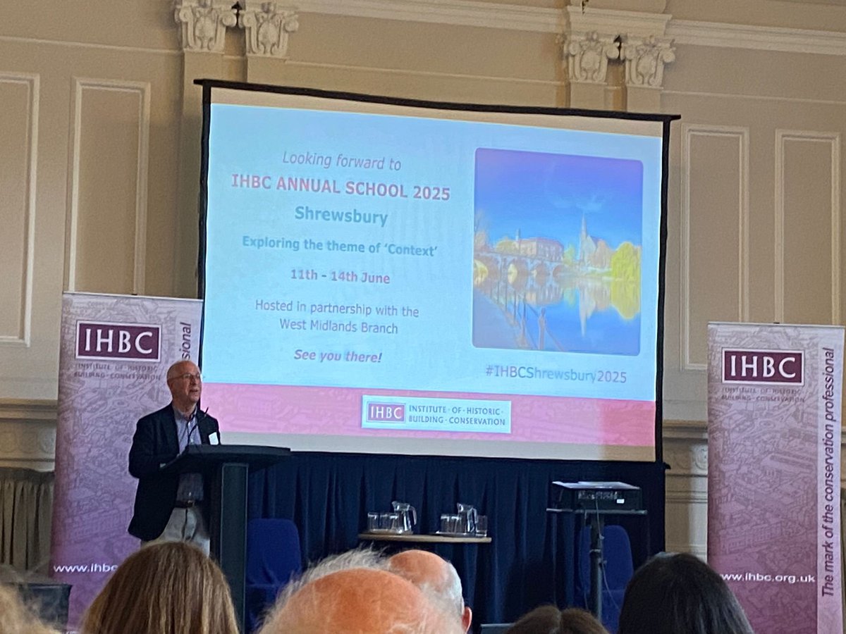 #hotoffthepress IHBC West Mids are hosting next years Annual School #ihbcShrewsbury2025 save the date 11-14th June <a href="/IHBCtweet/">IHBC</a>