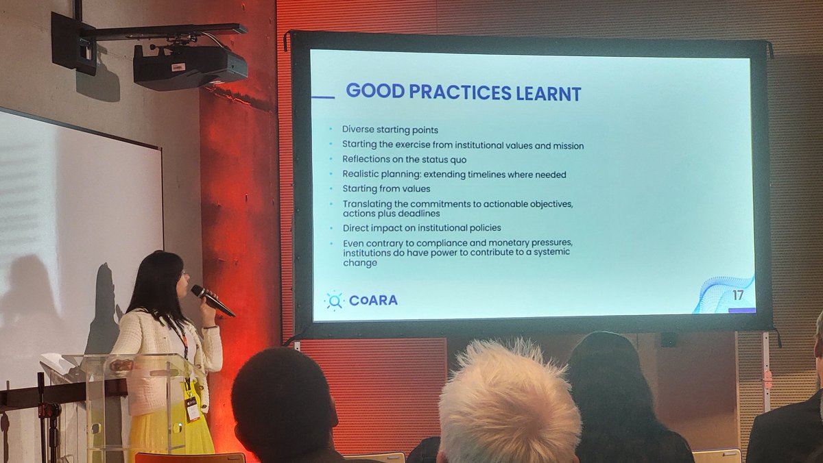 .<a href="/etothczifra/">Erzsébet Tóth-Czifra</a> from <a href="/CoARAssessment/">CoARA</a> presents some good practices learnt from research assesment reforms at #esof24. What can already be seen: Institutions have the capacities to foster systematic changes.