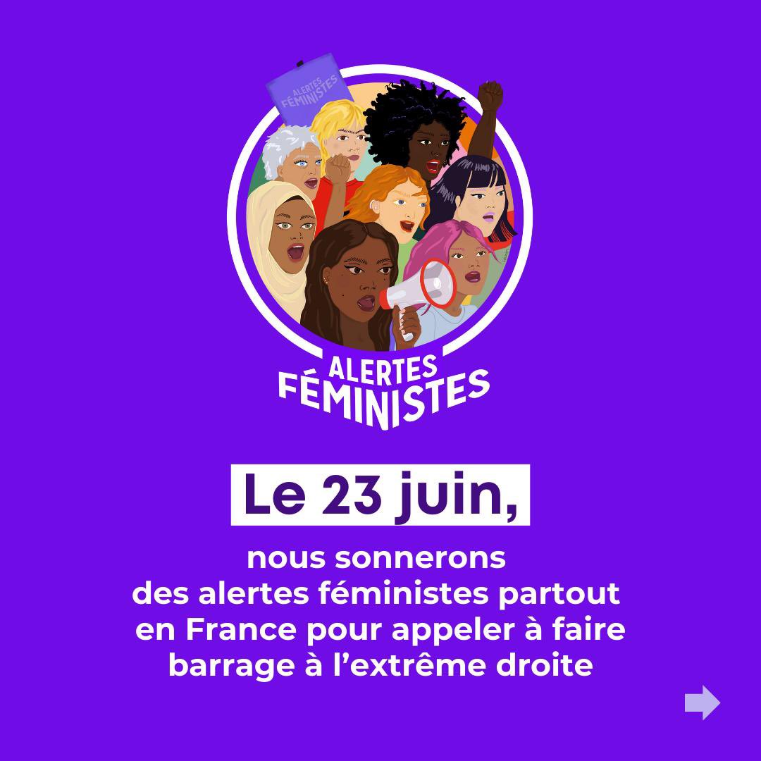 📢 La FAS est signataire de l’appel #AlertesFéministes suite à la dissolution de l’Assemblée nationale et de la possibilité bien réelle de l'arrivée au pouvoir de l'extrême droite. 
👉 Rejoindre le mouvement : alertesfeministes.org
