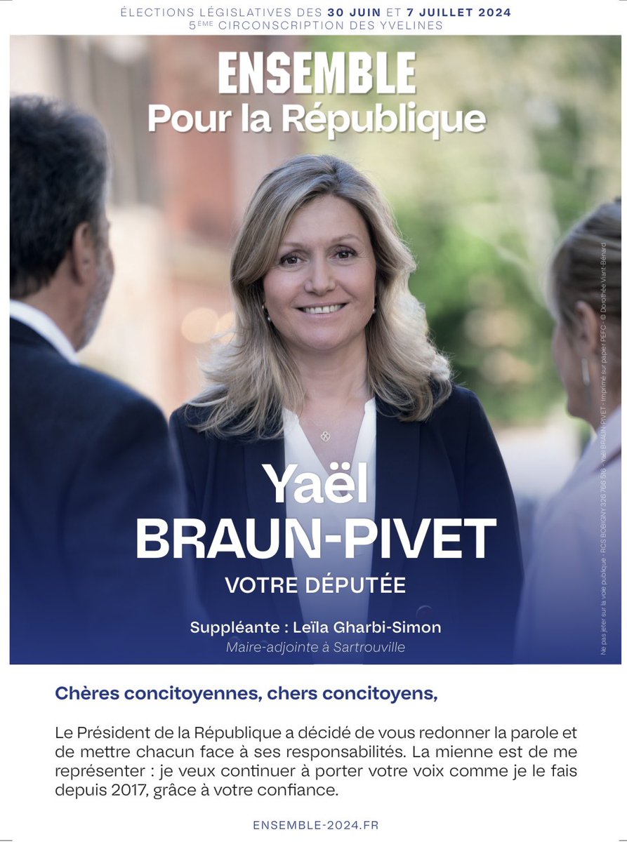 Yaël Braun-Pivet tweet media