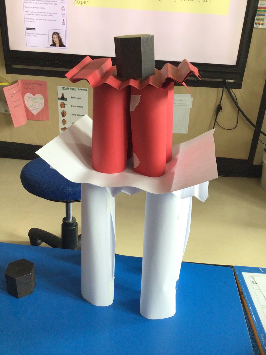 The first of our structures! A combination of paper folding, corrugating and pillars. <a href="/Curriculum_USP/">Curriculum with USP</a>